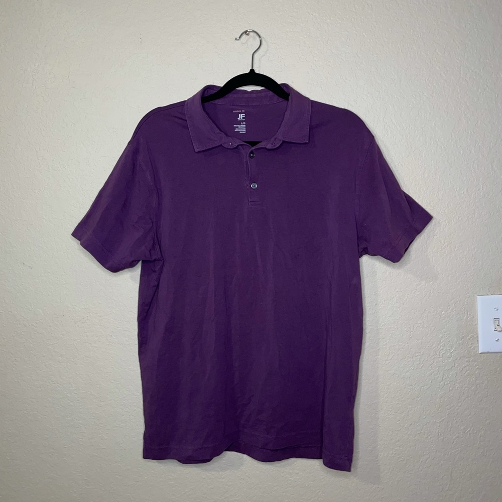 jf j.ferrar purple polo shirt